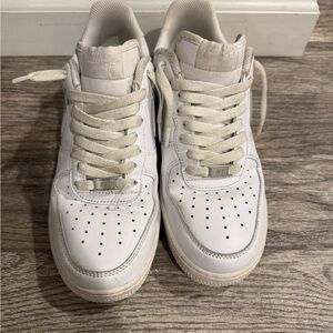 Nike Air Force 1 White Sneakers - size 7.5 (men’s)